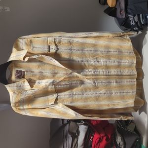 Beautiful Lucky Brand Pearl Snap Style Long Sleeve Shirt XL